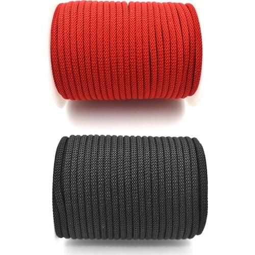 20m/lot Fashion Nylon Cord String Rope Chain Black Red Jewelry Making Diy Necklace Bracelet Handmade Men Women Gifts Wholesale