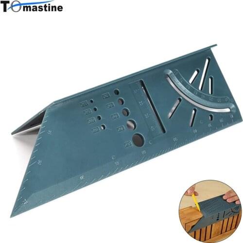 New Woodworking 3D 45 Degrees Woodworking Multifunctional Square Gauge Angle Protractor Over The T-Type Ruler Angle