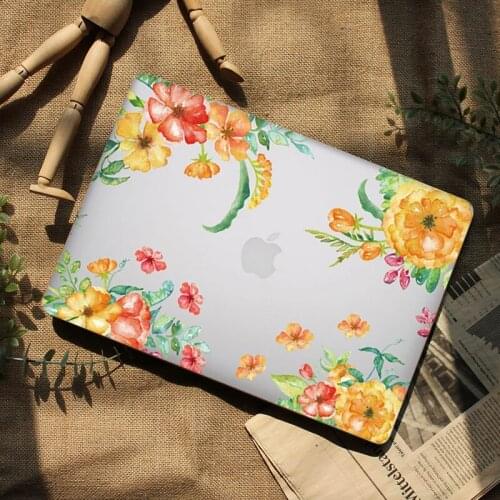 Leaves Printed Plastic Laptop Case For Apple MacBook Pro 13 A1989 A2289 13.3Air A1932 A1466 Pro Retina 13.3 A1502 A1425 Cover