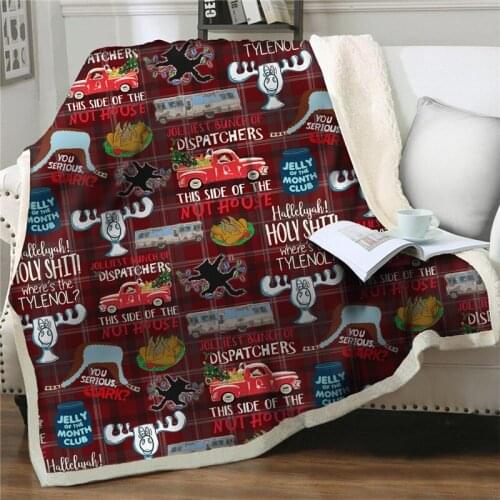 Cartoon 3D Print Throw Blankets Bedspread Sherpa Throw Blanket Plush Bed Blanket easy wash soft flannel Kids Bedding quilt cover