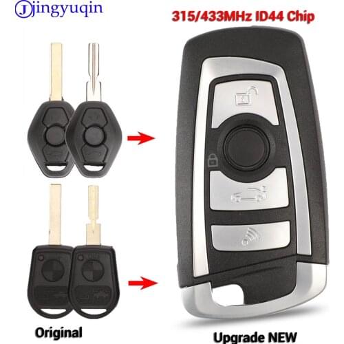 Jingyuqin EWS Modified Flip Remote Key 4 Button 315MHz/433MHz PCF7935AA ID44 Chip for BMW E38 E39 E46 M5 X3 X5 Z3 Z4 HU58 HU92