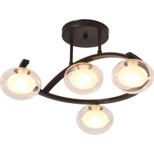 Nordic led ceiling light living room lamp creative bedroom lamp gold magic bean ceiling lamp glass lamps for living room