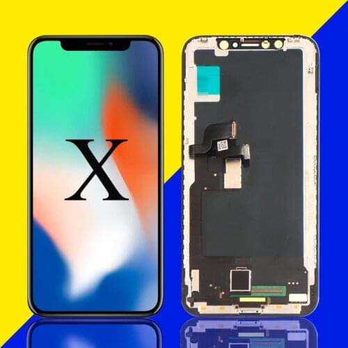 AAA+++ OLED For iPhone X Screen Replacement True Tone Display For iPhone X A1901 A1865 LCD With 3D Touch Assembly