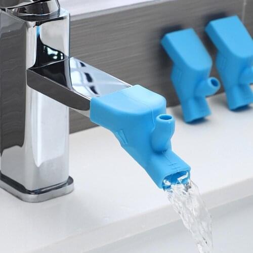 Household Kitchen Faucet Splash-proof Silicone Extender Bathroom Faucet Spout Extender