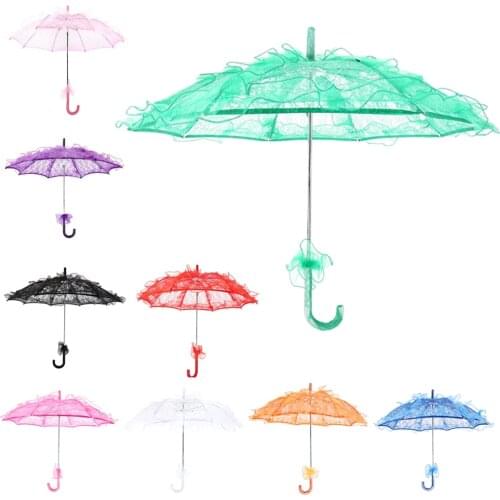 Wedding Umbrella Multicolor Lace Bride Umbrella Stage Dancing Props Umbrella Photography Props Temperament Sun Umbrella