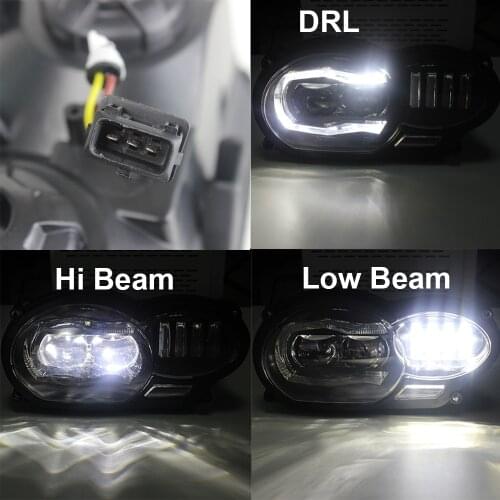 New Motorcycle Light Assembly Led Headlight Lightings for BMW R1200GS 2004 2005 2006 2007 2008 2009 2010 2012 Protective cover