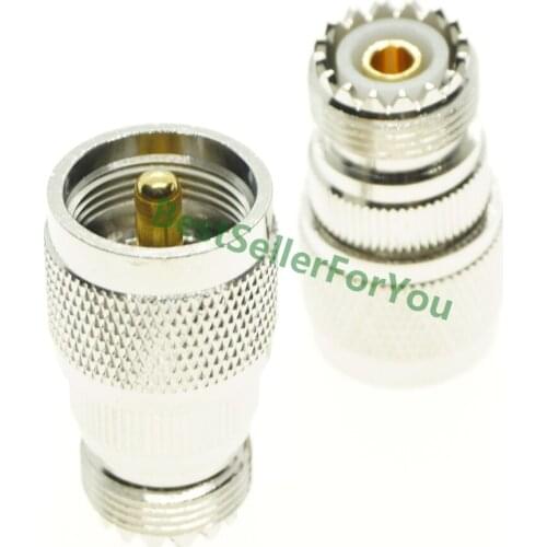 UHF Male PL-259 Plug To UHF Female SO-239 CONNECTOR STRAIGHT RF Adapter