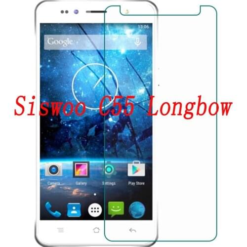 Smartphone 9H Tempered Glass For Siswoo C55 Longbow 5.5" Explosion-Proof Protective Film Screen Protector Cover Phone