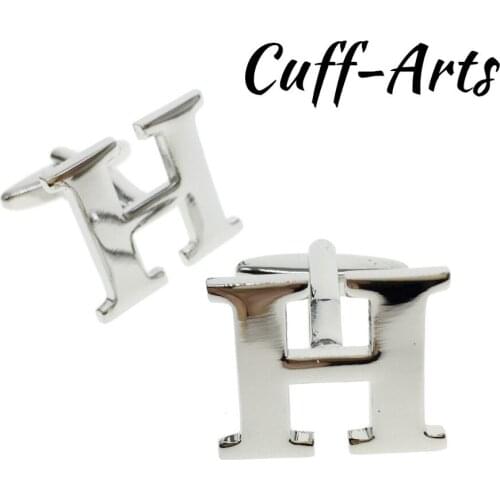 Cuffarts Letters DIY Cufflinks 26 Alphabet Cuff links Personality Mix&Match Choose 2 Different Letters For Initials C10078