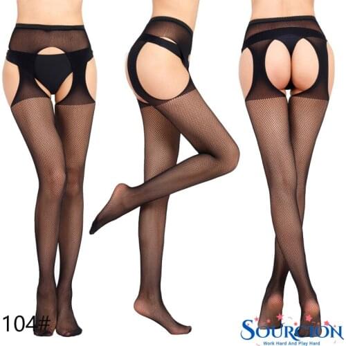Woman Sexy Lingerie Pantyhose Erotic Stockings Medias Hombre Mesh Open Crotch Fishnet Panty Bottoming Lntimate Goods For Sex