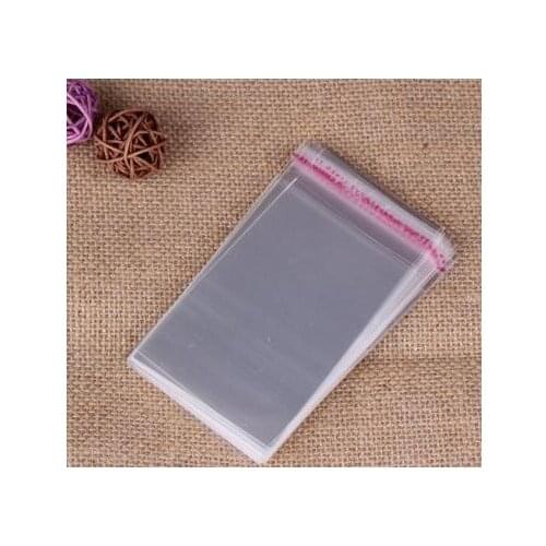 100 Pcs/Lot Self Adhesive Plastic Bag Self Adhesive Seal Bag Clear Resealable Cellophane/Poly Bags 8*10cm Transparent OPP Bag f