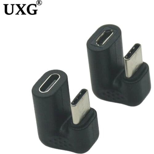 180 360 Degree Up & Down Angled Type-C USB-C To Micro USB / Type-c Female Charging And Data Transmission Extension Cord Adapter