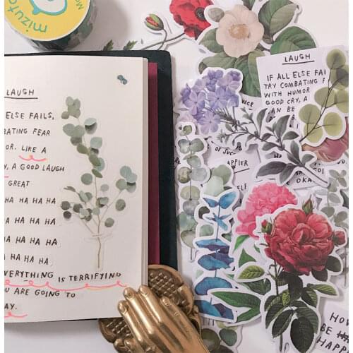 22 pcs Eucalyptus leaves Waterproof laptap stickers for Home decor on laptop decal fridge skateboard doodle toy sticker