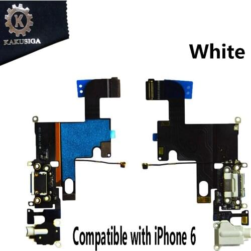 AIKUYI Charging Flex Cable For iPhone 6 USB Charger Port Dock Connector With Mic Flex Cable