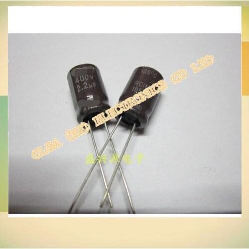 Authentic turquoise high aluminum electrolytic capacitor 400 v2 2 uf UF400V volume: 2 2 8 x12