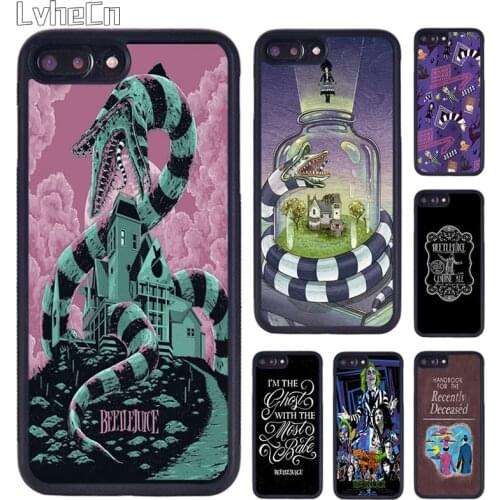 LvheCn Beetlejuice Handbook Phone Case For iPhone 5 SE 6s 7 8 Plus 11 12 Pro X XR XS Max Samsung galaxy S8 S9 S10 plus
