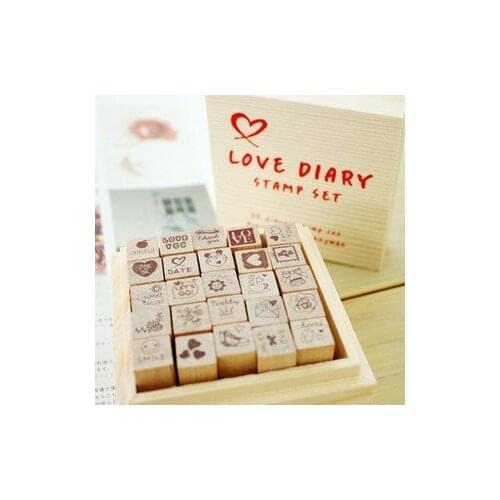 Love dialy Wooden box seal high quality and beauty design 7.5*7.5*5cm fast free shipping