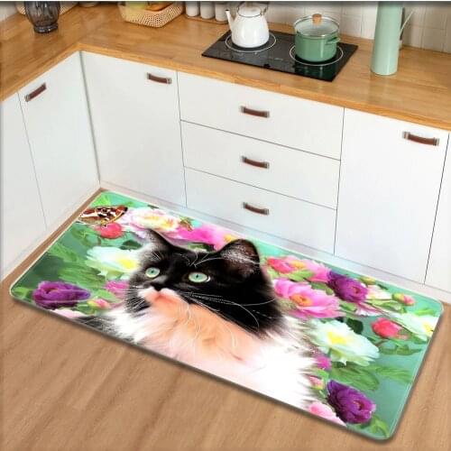 Cat Printing Doormat Hallway Kitchen Mats Modern Living Room Balcony Bathroom Nordic Carpet Bath Mat Non Slip Area Rugs