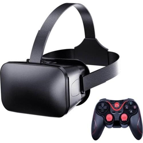 J20 3D VR Glasses Virtual Reality Glasses for 4.7- 6.7 Smart Phone iPhone Android Games Stereo with Headset Controller Car playe