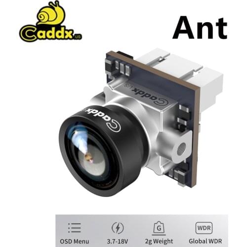 Caddx Ant FPV Camera 1200TVL Global WDR OSD 1.8mm Lens 2g Ultra Light Nano FPV Camera Lite Cam Aspect Ratio 16:9 4:3 NTSC PAL