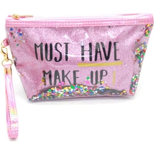 Cosmetic Bags Colorful Waterproof PVC Makeup Bags Travel Toiletry Organizer Pouch -OPK