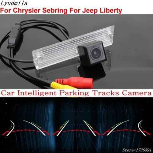 Lyudmila Car Intelligent Parking Tracks Camera FOR Chrysler Sebring For Jeep Liberty Car Back up Reverse Rear View Camera