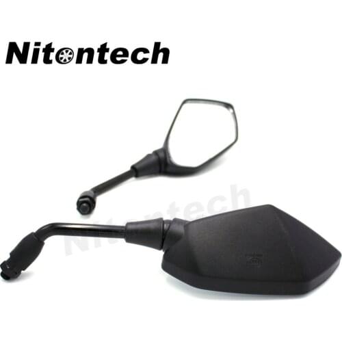 2Pcs/Pair Motorcycle Mirror Scooter E-Bike Rearview Mirrors Electrombile Back Side Convex Mirror 8mm 10mm Carbon Fiber