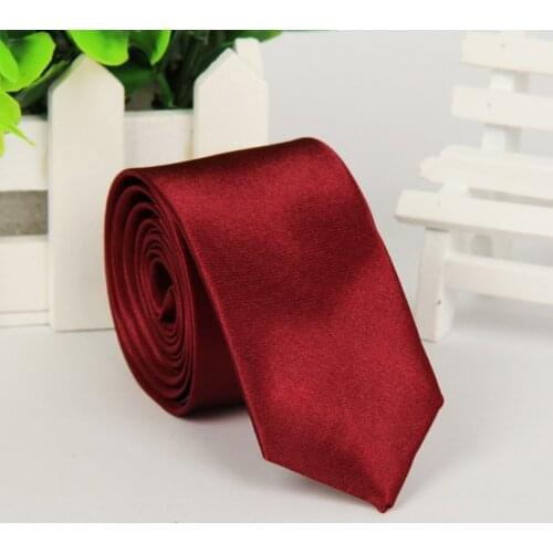 Men necktie Arrow Skinny Red Necktie Casual Slim Fit Tie Solid Skinny Necktie Formal Wedding Party 5cm Ties Man Narrow Neckties
