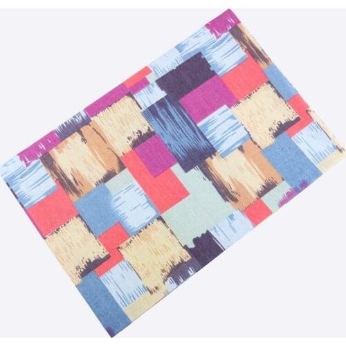 Nanchuang Modern Patterns Printed Cotton Linen Fabric For Sofa Curtain Bag Cushion Furniture Cover Tablecloth Materia 100x150cm