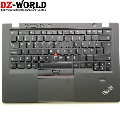 Norwegian Backlit Keyboard with Palmrest Touchpad for Lenovo Thinkpad X1 Carbon 1st Norway Backlight Teclado 04Y0806 00HT020