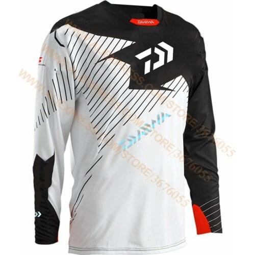 New Arrival Summer Outdoor DAIWA Fishing Clothes Breathable Quick Dry Anti UV Anti Mosquit Long Sleeve Stand Collar DAIWA Fishin