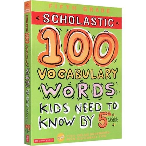 Original English 100 vocabulary Words kids need to know by 5th grade American Primary School keyword reading exercise workbook