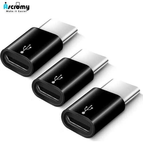 3PCS Typec To Micro Usb for One Plus 6 3 5 OnePlus 6T Samsung Galaxy Note 8 9 S8 S9 Plus Type C To Usbc Connector Type-c Adapter