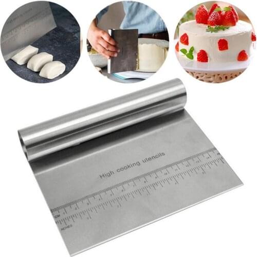 1pcs Stainless Steel Cake Cutter Cake Smooth Cream Spatula Baking Pastry Tools Dough Scraper Kitchen Butter Knife Baking Tool