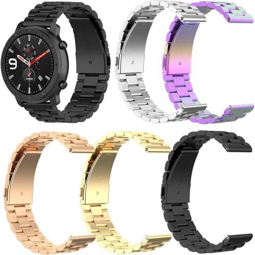 Steel Strap for Xiaomi Huami Amazfit GTR 47mm Bracelet Wrist Band for Huami Amazfit Bip BIT Youth Watchband