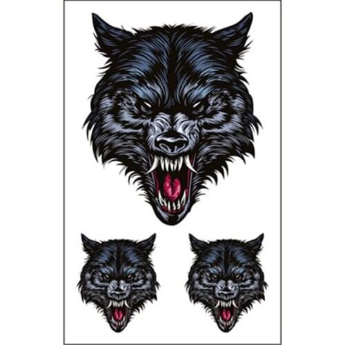 5PCS/lot Temporary Tattoo Sticker Large Fake Shoulder Body Arm Black 19cm Walf Tattoo Strong Man Fashion Sexy tatouage