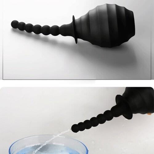 Wetips Anal Shower Enema Bulb Portable Bidet Enema Nozzle Sausage Syringe Bidet Douche Shattaf Ducha Anus Douche Anal Shower