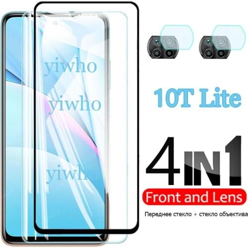 4 In 1 for Xiaomi Mi 10T Lite 5g Tempered Glass for Xiaomi 10TLite 5G Screen Protector Camera Lens Protective Glass M2007J17G