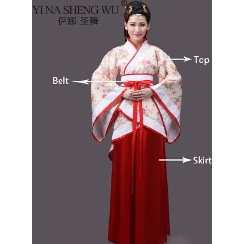 Women Hanfu 3PCS Set Chinese Traditional Princess Adult Clothes Carnival Cosplay Dance Wear Costume Outfits Dresses for Ancient