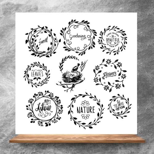 ZhuoAng Beautiful nature Clear Stamps/Silicone Transparent Seals for DIY scrapbooking photo album Clear Stamps