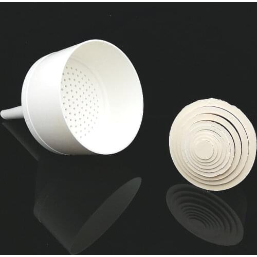 1pcs 55mm 70mm 90mm 110mm 150mm Plastic Detachable Filter Funnel + 1pcs Rubber Buchner funnel holder filter pad Lab Filter Tool