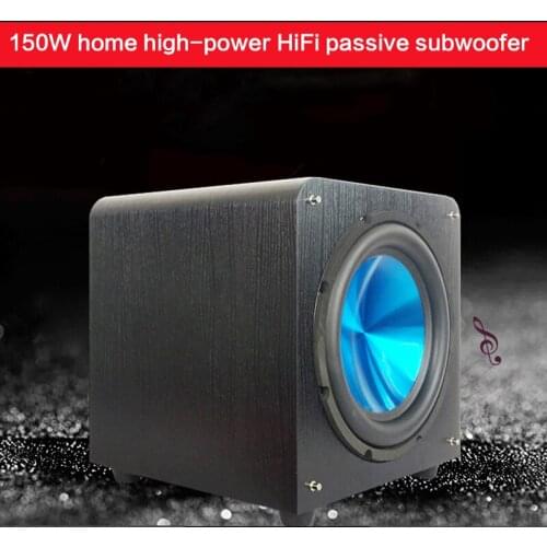 150W 10 Inch Home High-power Subwoofer Speaker Home Theater Passive HiFi Audiophile Speaker Subwoofer High Fidelity 25-150Hz
