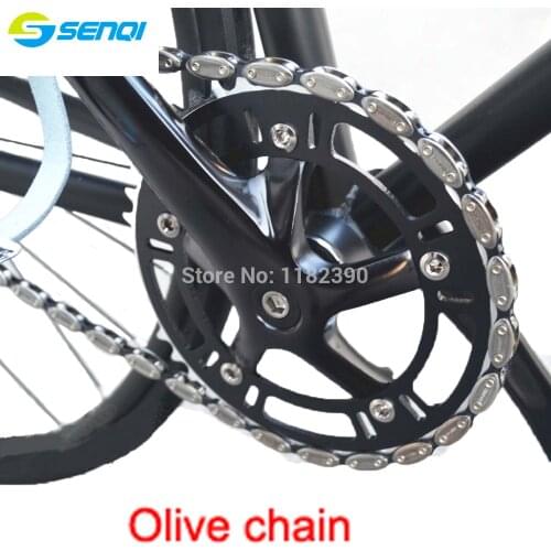 2015 NEW Olive chain classic single speed chain torpedo chain bicycle shell chain Free shipping