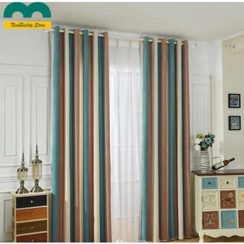 2021 Simple Curtains for Living Dining Room Bedroom Curtains Thickened Chenille Jacquard Shading Finished Product Customization