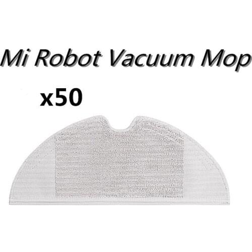 50pcs Washable Accessories Mop Cloth For Mi Robot Vacuum mop 1c STYTJ01ZHM Robot Vacuum Cleaner Parts Kits