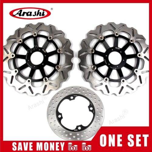 Arashi 1 Set For HONDA VTR F FIRESTORM 1000 1997 - 2007 CNC Front Rear Brake Disk Disc Rotors 1998 1999 2000 2001 2002 2003