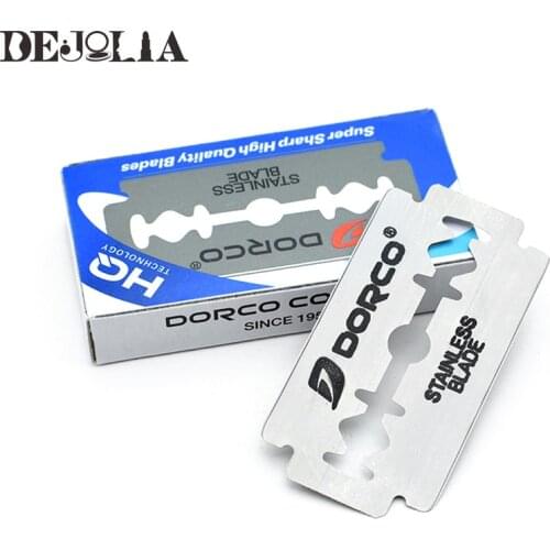 Unisex 10PCS/Box Double-sided Razor Blade Stainless Steel Razor Blades Shaving Razor Shaver Manual Razor Blade Shaving Tool
