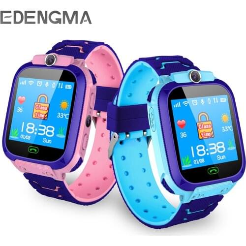 Kids Smart Watch Android iOS Location Tracker Childrens SmartWatch Positioning SOS 2G SIM Card Camera Boy Girl Phone Clock