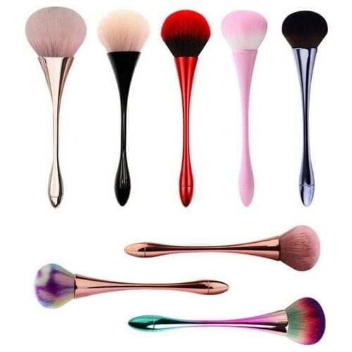 By dhl 100pcs Nail Brush Gel Nail Dipping Cleaning Powder Dust Remove Scrubbing Nail Care Files Manicure Angle Clear Tools