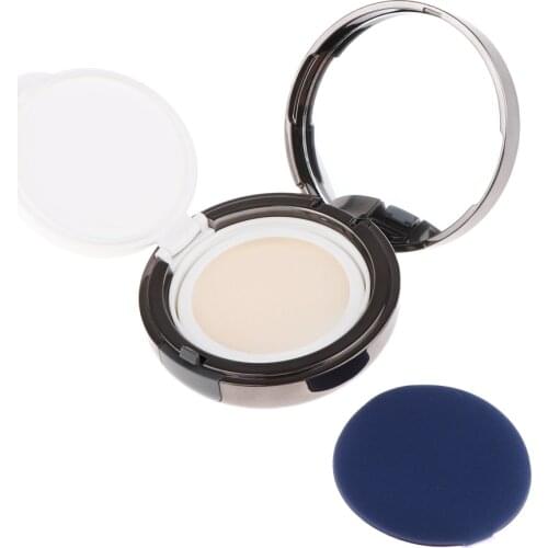 Travel Compact-Sized Portable Empty Air Cushion Puff Container Dressing Box with Inner Case, Powder Puff, Sponge, Mirror